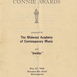 Connie Awards 1968 Program